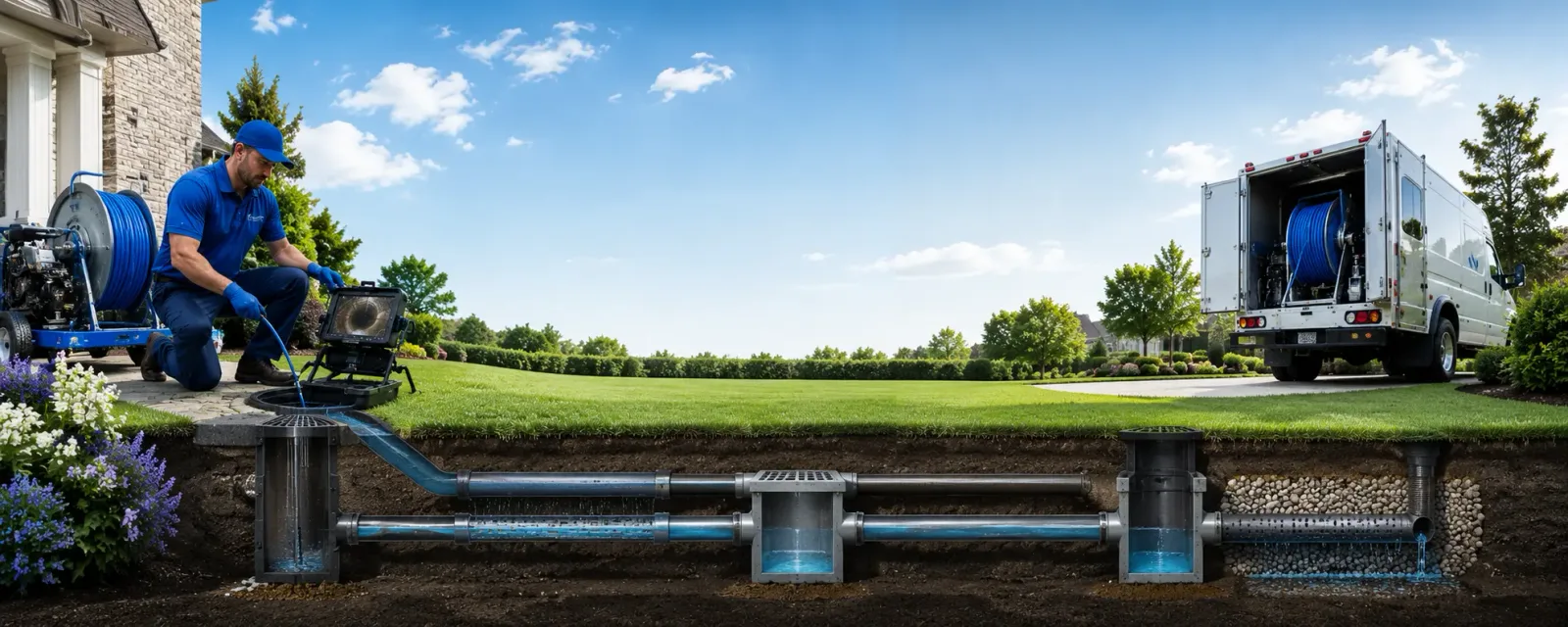 Outdoor drain cleaning information for Sagola, MI